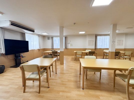 自然光が差し込む空間