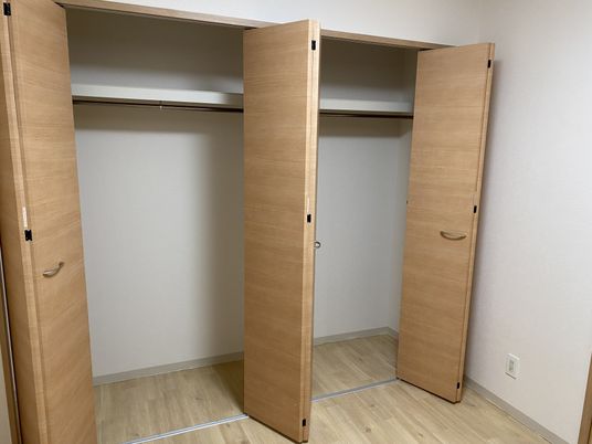 ゆったり収納付きの居室