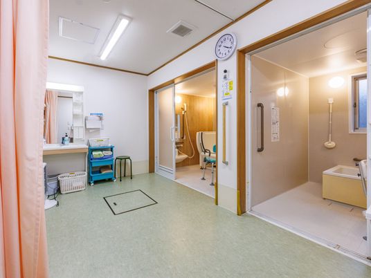 明るい入浴用施設