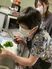 調理の様子を伝える居室