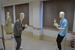 訓練中の様子廊下