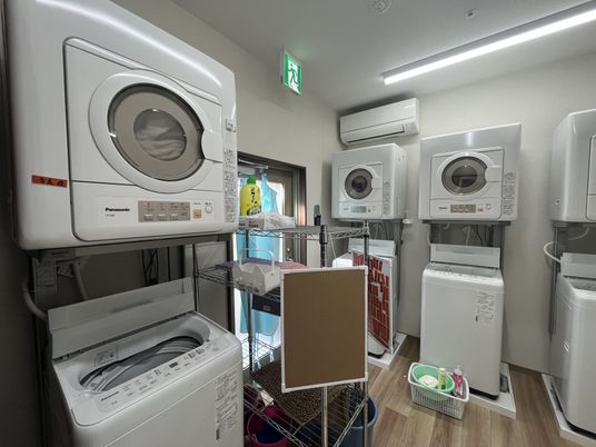 機能的な洗濯設備
