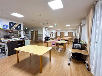 明るい共有スペース