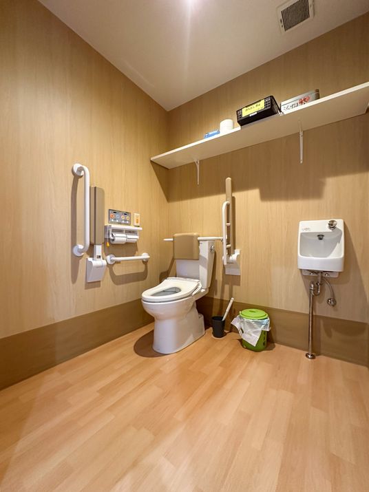 配慮されたトイレの設備