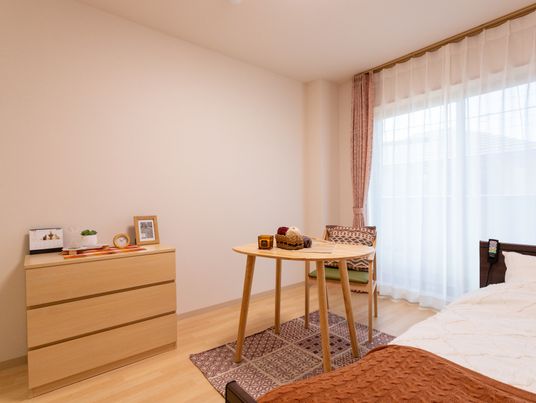 暖かい日差しの居室