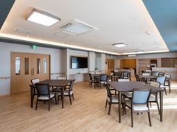 明るい共有スペース