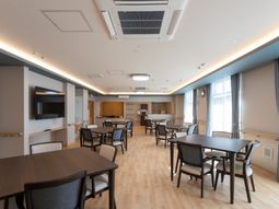 明るい共有スペース