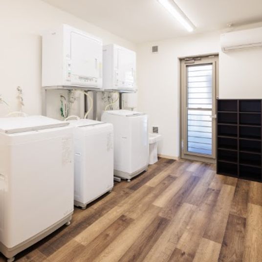 清潔な洗濯スペース