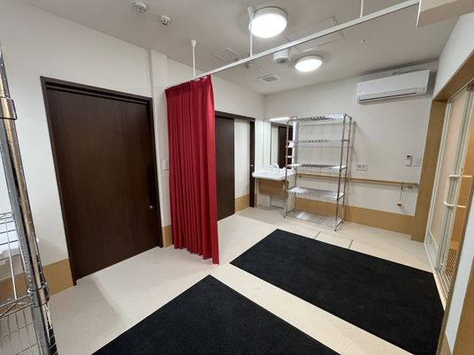 整理された設備がある部屋