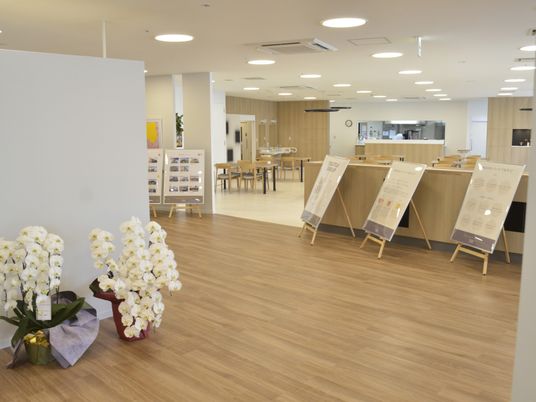 明るい共有スペース