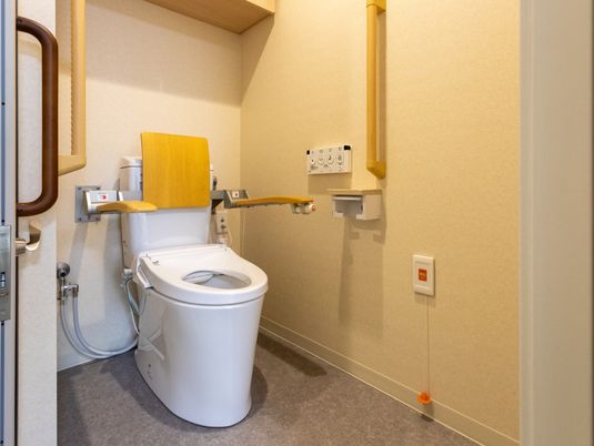 安全な設備のトイレ