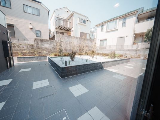 開放感のある庭