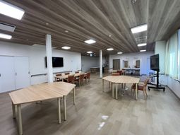 開放感ある共有スペース