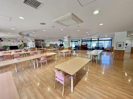 明るい共有スペース