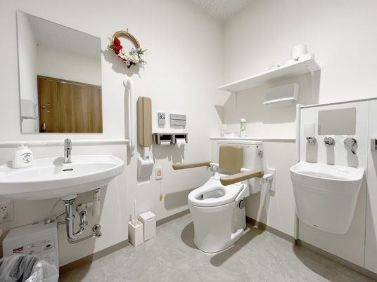 使いやすい設備のトイレ