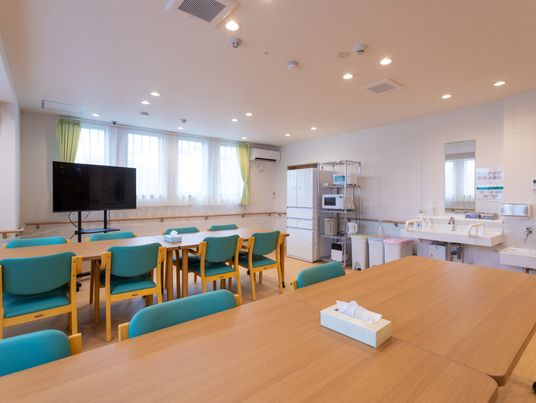 解放感ある共有スペース