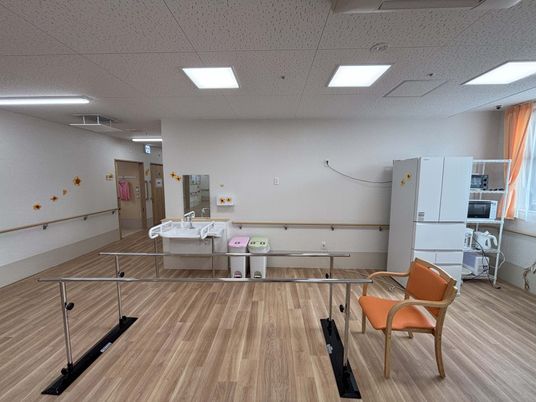 明るい機能訓練室