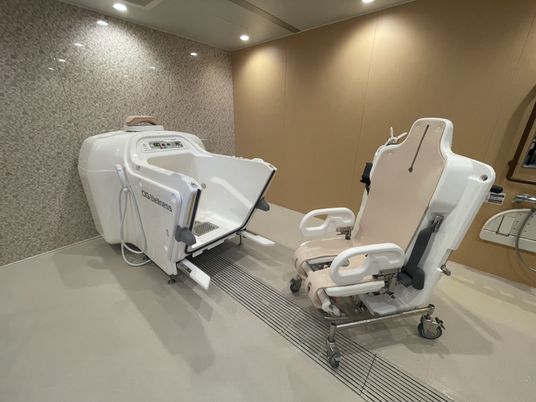 専用浴槽の機能訓練室