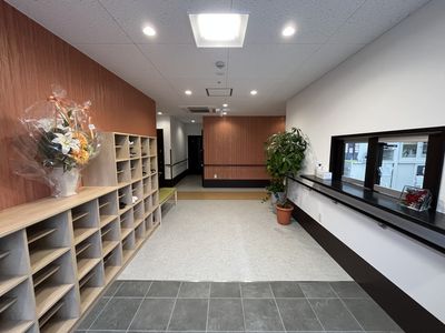 落ち着いたエントランス