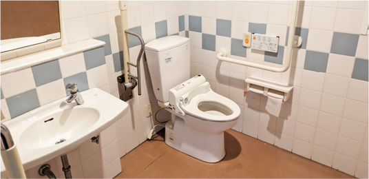 清潔なトイレスペース