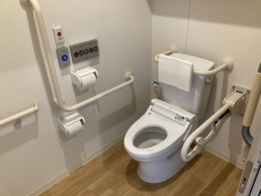 バリアフリーのトイレ