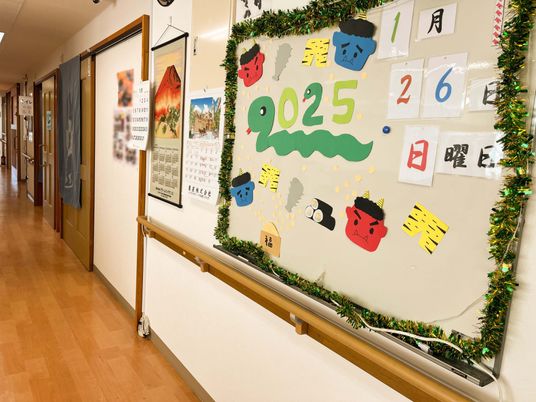 装飾された廊下