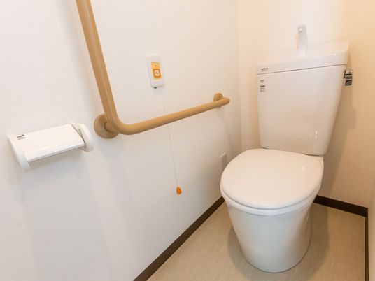 安全な設計のトイレ