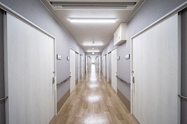 木材を基調とした廊下