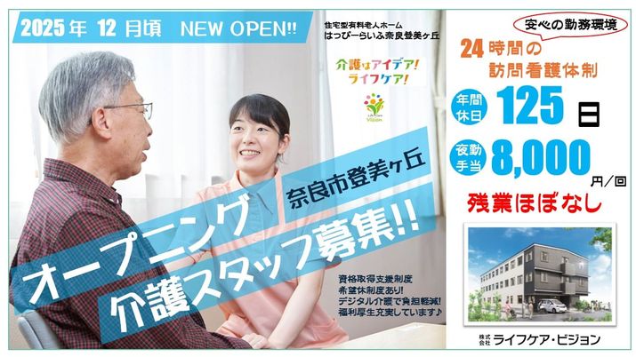 スタッフ募集の看板