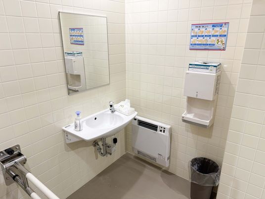 明るい手洗い場