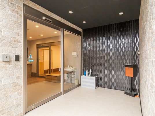 開放感のあるエントランス