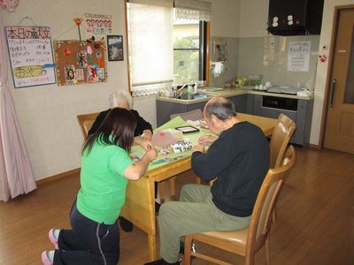 共有スペースで活動する様子