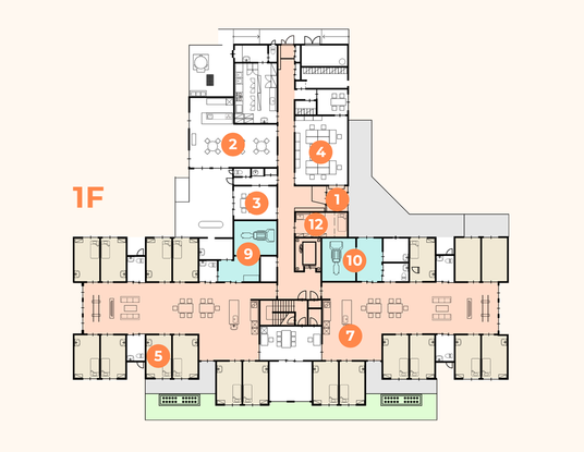 建物のフロアプラン