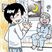 笑顔の交流場面