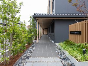 緑豊かな外観