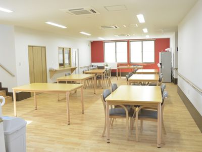 明るい共有スペース