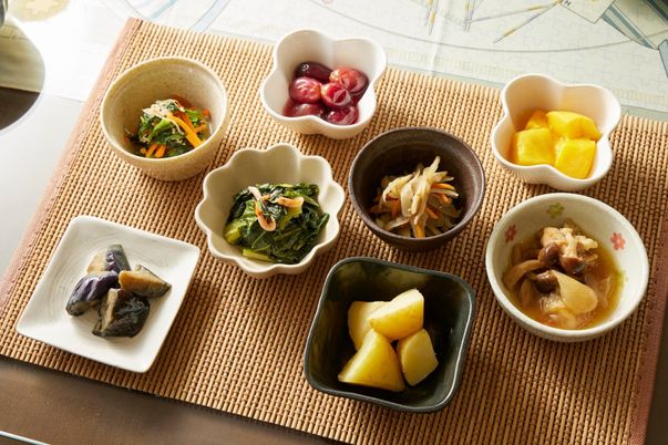 色とりどりの料理