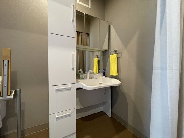 落ち着いた洗面台