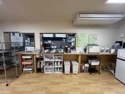 設備の整った調理エリア