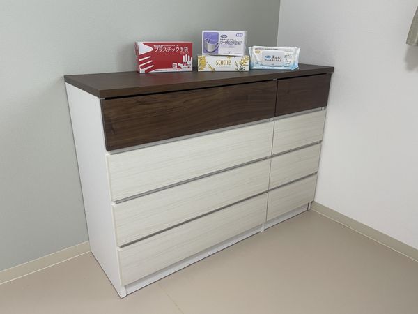 整理された収納家具