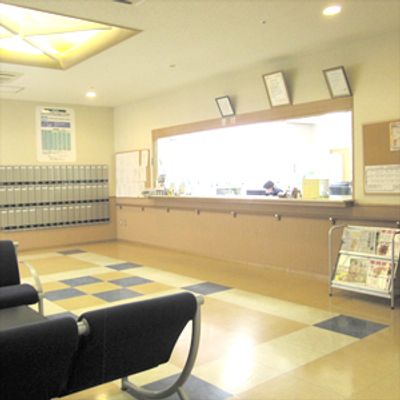温かい雰囲気のロビー
