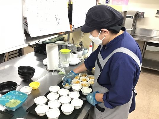 調理風景を捉えたキッチン