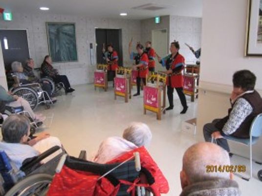 演奏が行われる広場