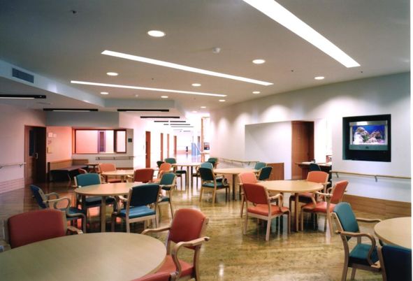 明るい空間のラウンジ