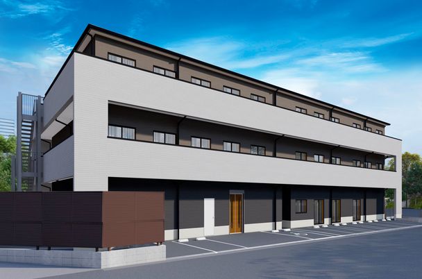 三階建ての外観