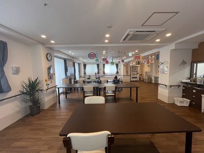 明るい共有スペース