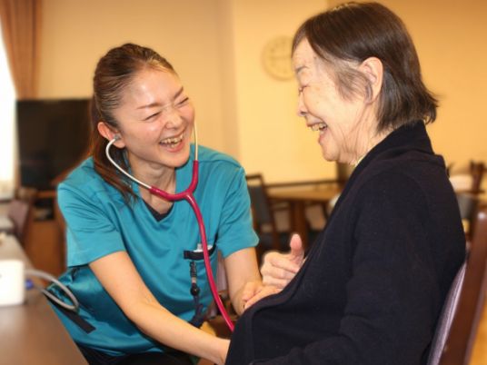 スタッフと利用者の会話