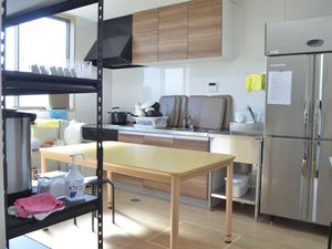 調理器具が揃うキッチン
