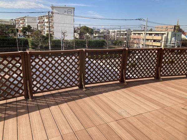 開放感あるテラス