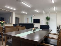 開放感のある共有スペース
